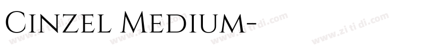 Cinzel Medium字体转换